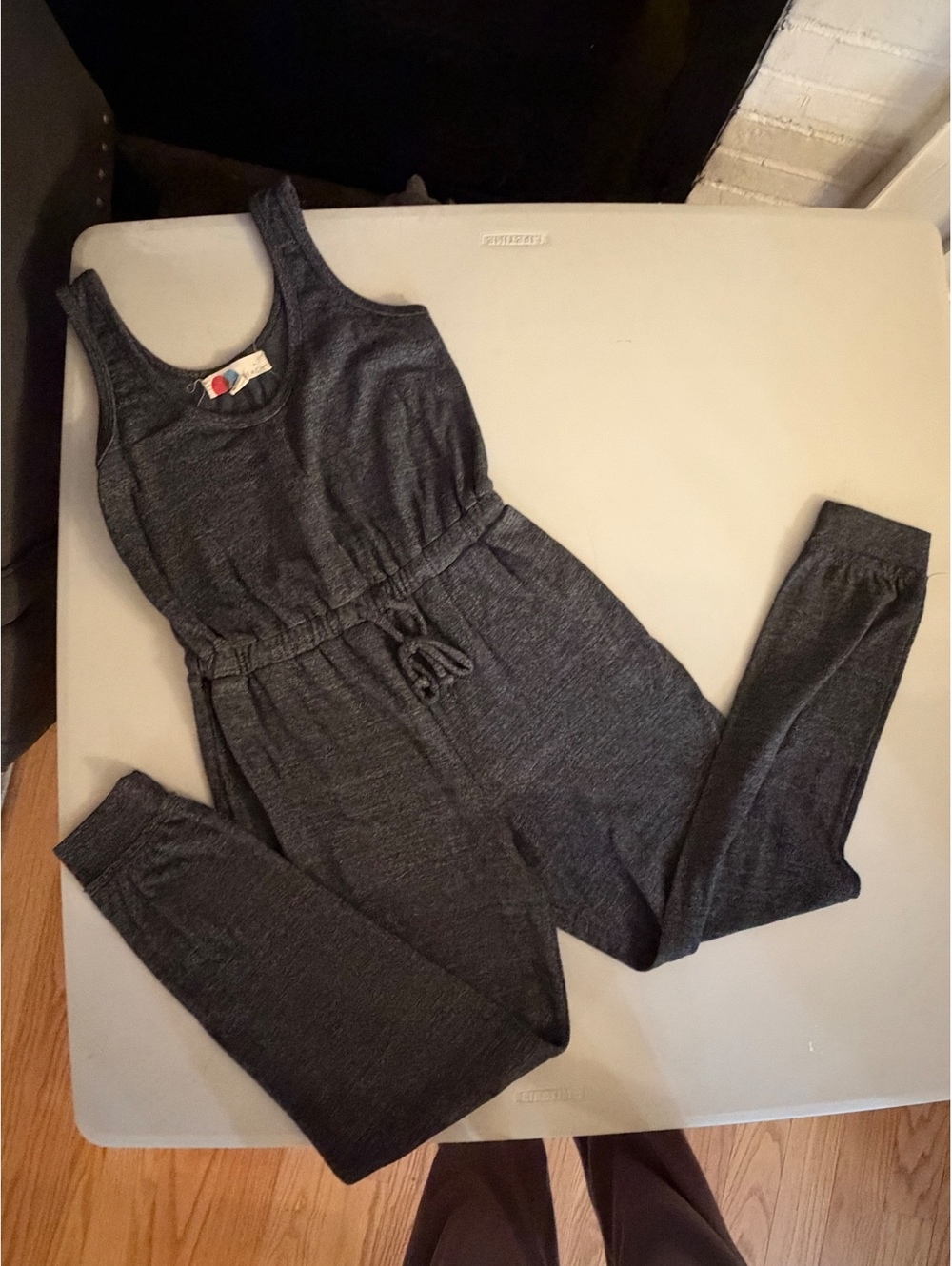 Women's Free people Gray Sleeveless Jumpsuit with Drawstring Waist